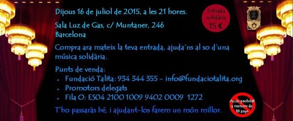 concierto solidario fundacion talita